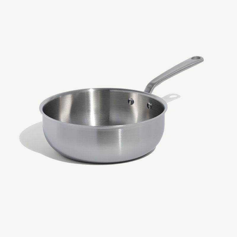 Stainless Clad 3 qt. Saucier with Lid, 3.2 Qt.