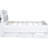 White Full Size Platform Bed With Storage Shelves & Led Headboard, Twin Trundle, 3 Drawers - Solid Wood And Framework For Long-Term Use Storage, Robust Construction A Practical Bedroom