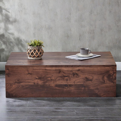 Table basse en bois aggloméré Wabi-Sabi, table d'appoint à profil bas pour salon ou chambre à coucher, sans assemblage
