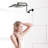 12" Stainless Steel Shower Head With Adjustable Arm - Nozzle Self-Cleaning Long-Lasting Performance