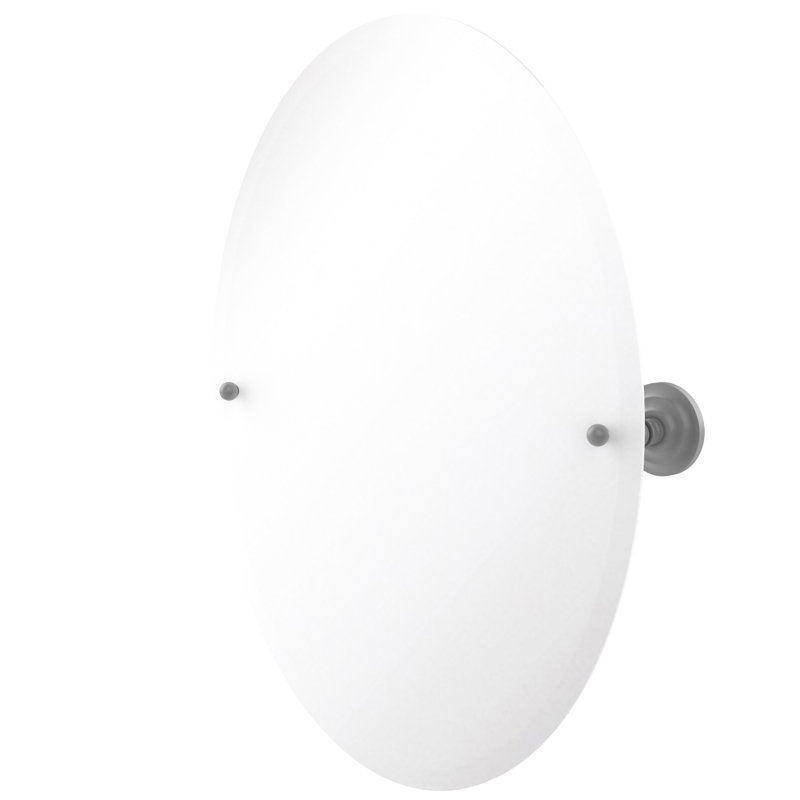 Gober Metal Wall Mirror, Matte Gray