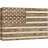 Sepia Brown USA United States Flag Wood Effect Vintage Rustic Decor - Large Canvas Print Wall Art-94537404
