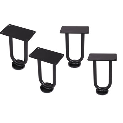 4pcs Diy Industrial Strength Mid Century Modern Table Leg,solid Steel U Shaped Coffee Table Leg,diy Cabinet Leg