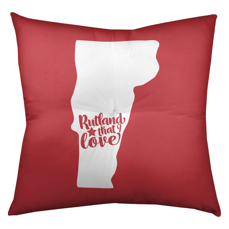 Coussin de plancher touffeté, 30 po x 30 po, Rouge, Rutland