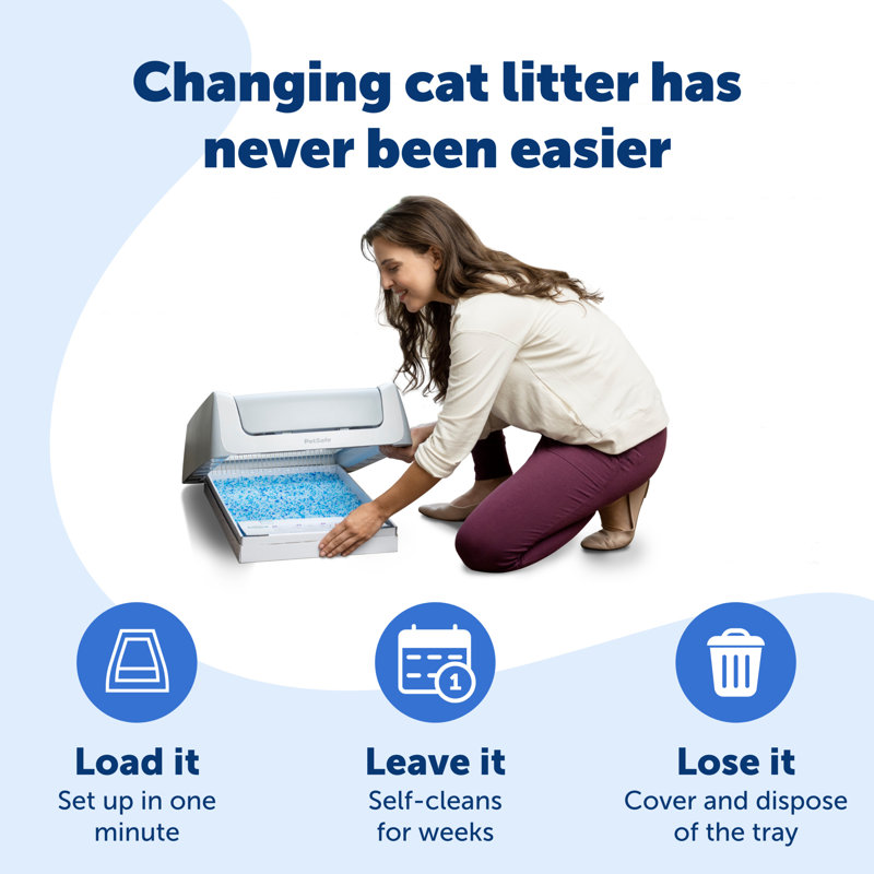 PetSafe® ScoopFree® Crystal Disposable Litter Tray, Fresh Scent, 3-Pack, Blue