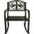 French Floral Cast Iron and Steel Outdoor Rocking Chair