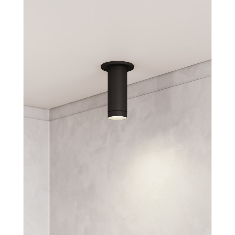 Plafonnier encastré noir mat 3 po CSL Forme, Noir mat