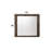 Rustic Walnut Finish Mirror