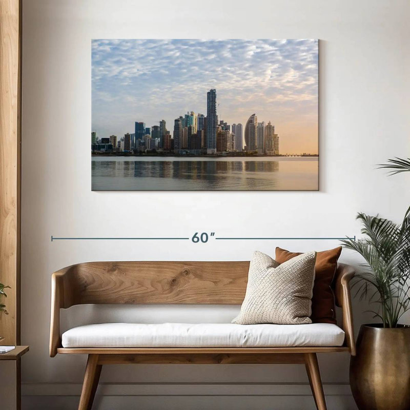 Nicci, Panama City, paysage urbain moderne, H 30 po x l 45 po