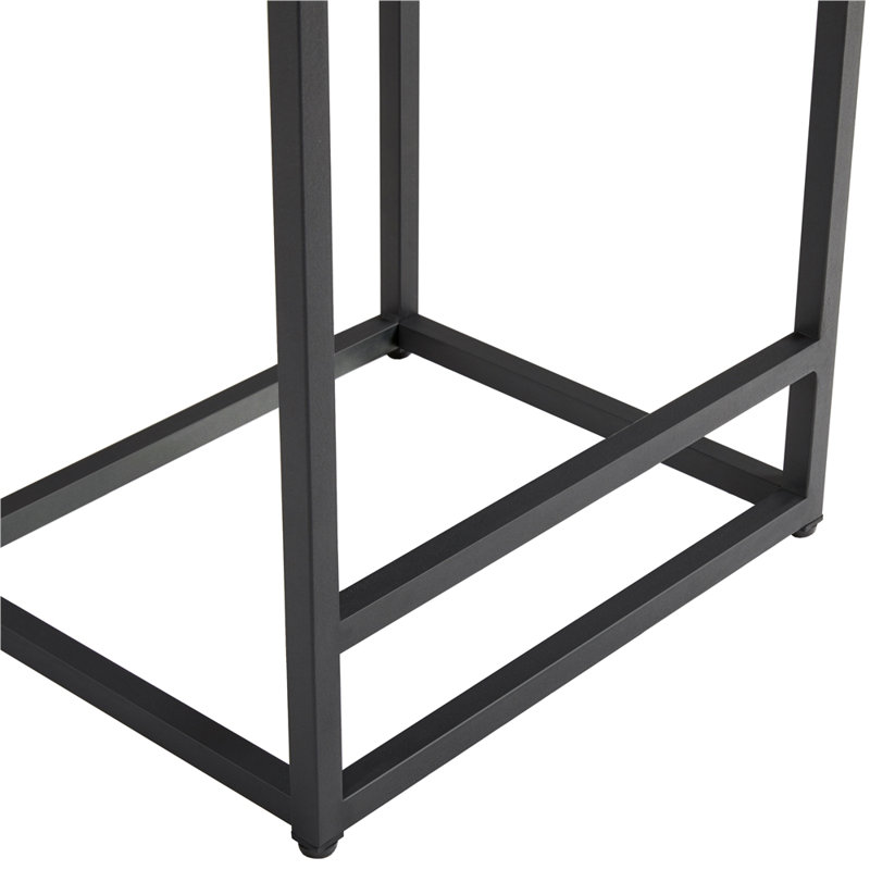 Kloud Counter Backless Industrial Stools with Footrests, Brown, Counter Stool (24" Seat Height)