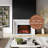 Highmark 30" Traditional Electric Fireplace Insert Heater, Wi-Fi, Google & Alexa Compatible, Logs & Crystals-105321374