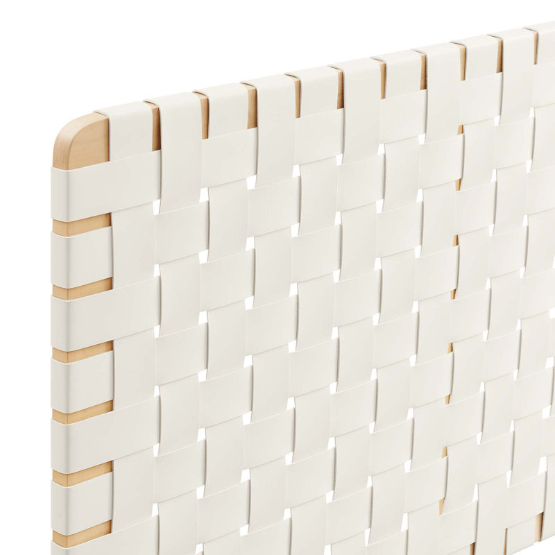 Tête de lit en bois massif Modway Sparta, Très grand, Beige
