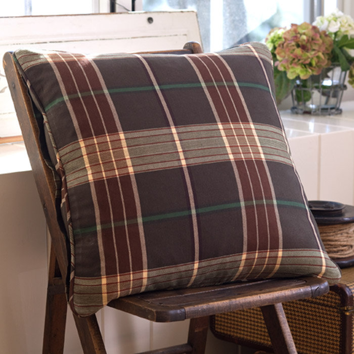 Deerfield Striped Down Throw Pillow