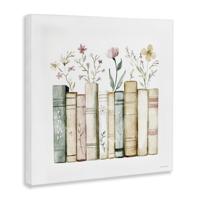Floral Storeys Library Canvas, design by Svetlana Aleynikova