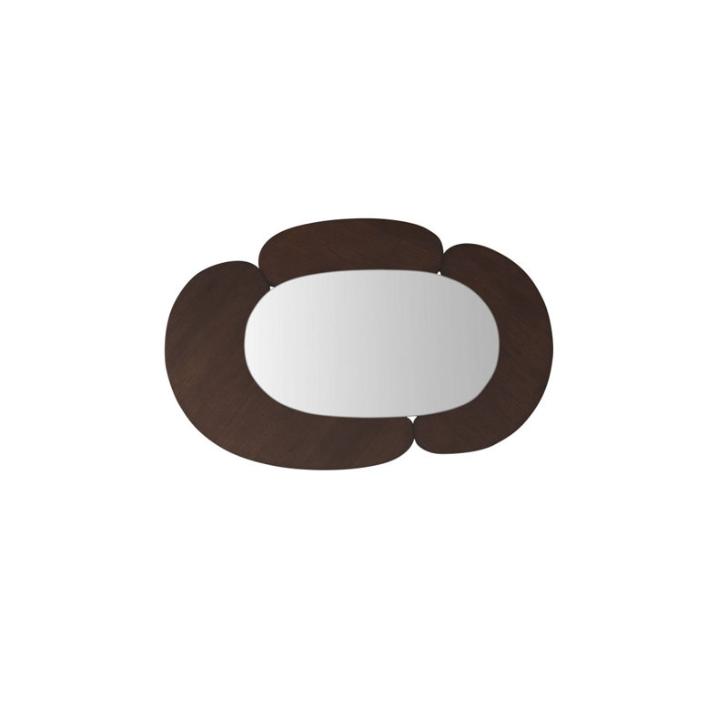 Eda Solid Wood Novelty Mirror, 29.13" x 44.88", Brown