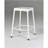 Counter Stool Metal White Powder Coating, Set Of 2