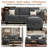  76.5" Upholstered Sofa Couch-817280120