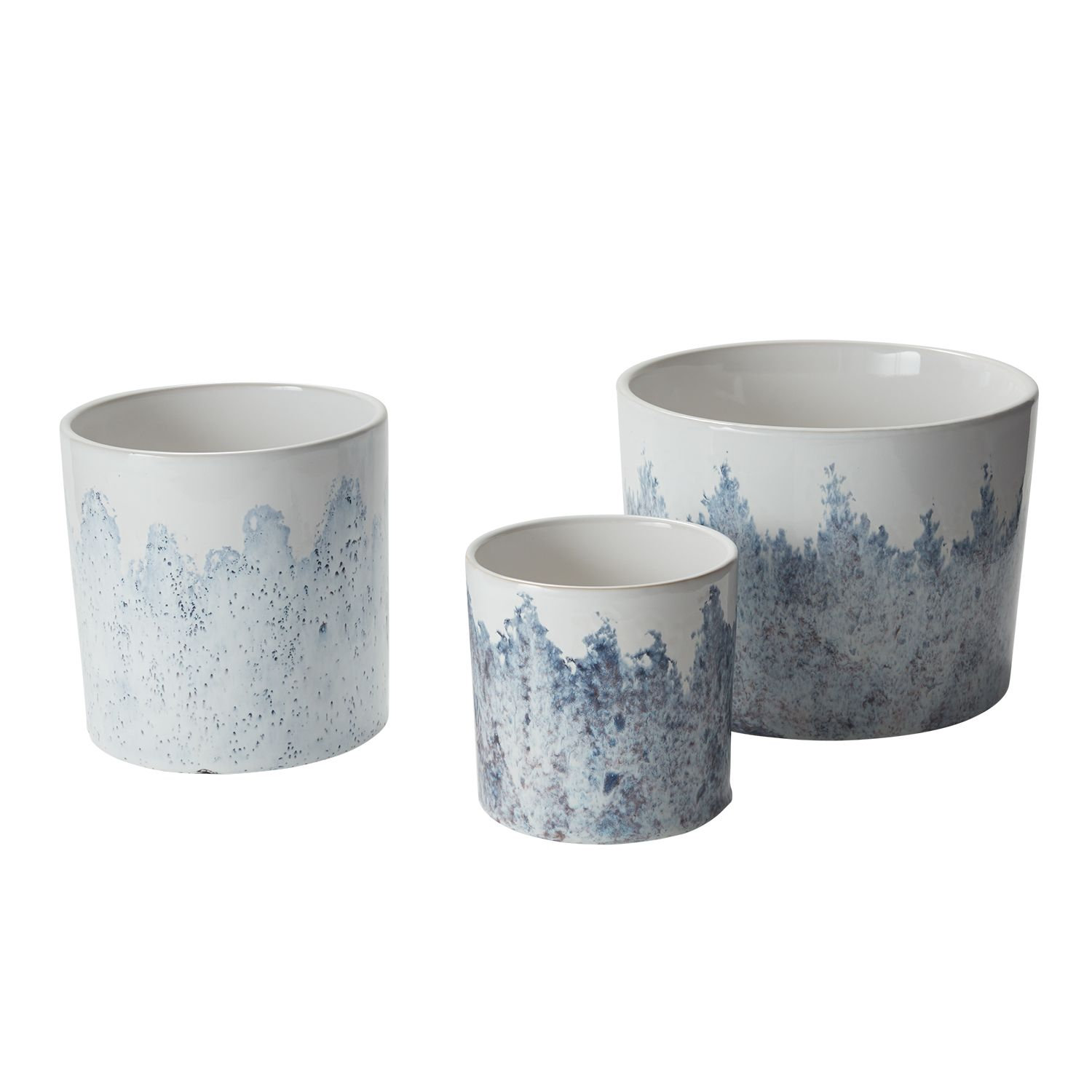 Haana Handmade Ceramic Pot Planter, 6.75" H x 6.75" W x 6.75" D