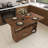 47-Inch Multi-Functional Folding Table with Storage and Wheels