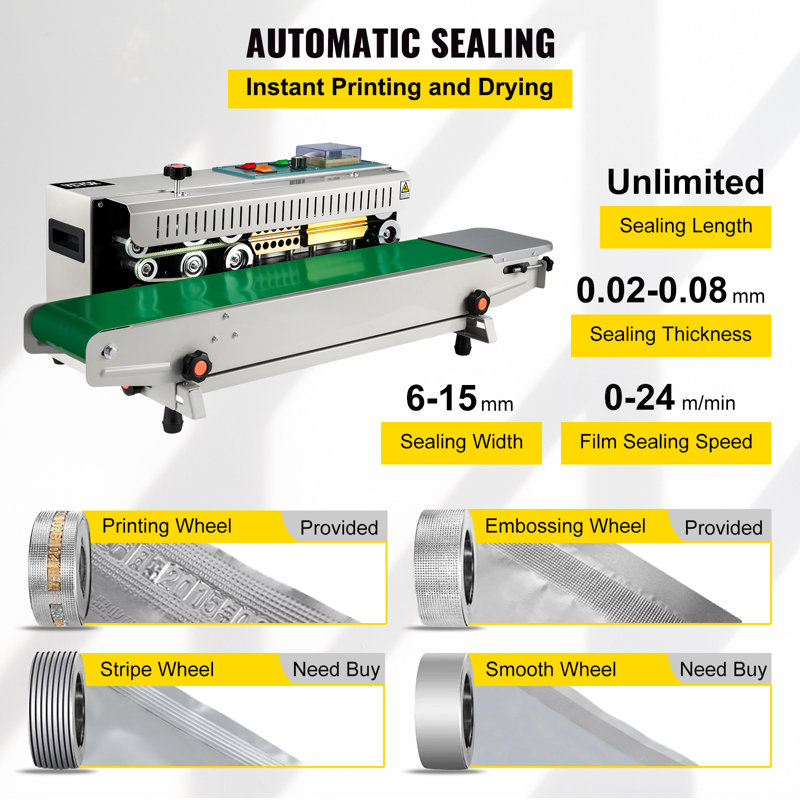FR-900 Continuous Band Sealer, Automatic Horizontal Band Sealer