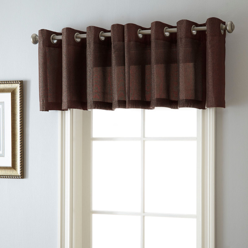 Halley Tailored Window Pelmet, Chocolate