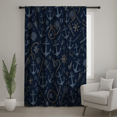 Rideaux, voilages et voilages à motif nautique