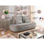 Vero 3 Seater Convertible Fabric Sofa Bed with Storage-135917275