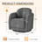 Modern Upholstered Swivel Barrel Accent Chair-115269302