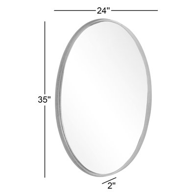Ibon Metal Oval Wall Mirror