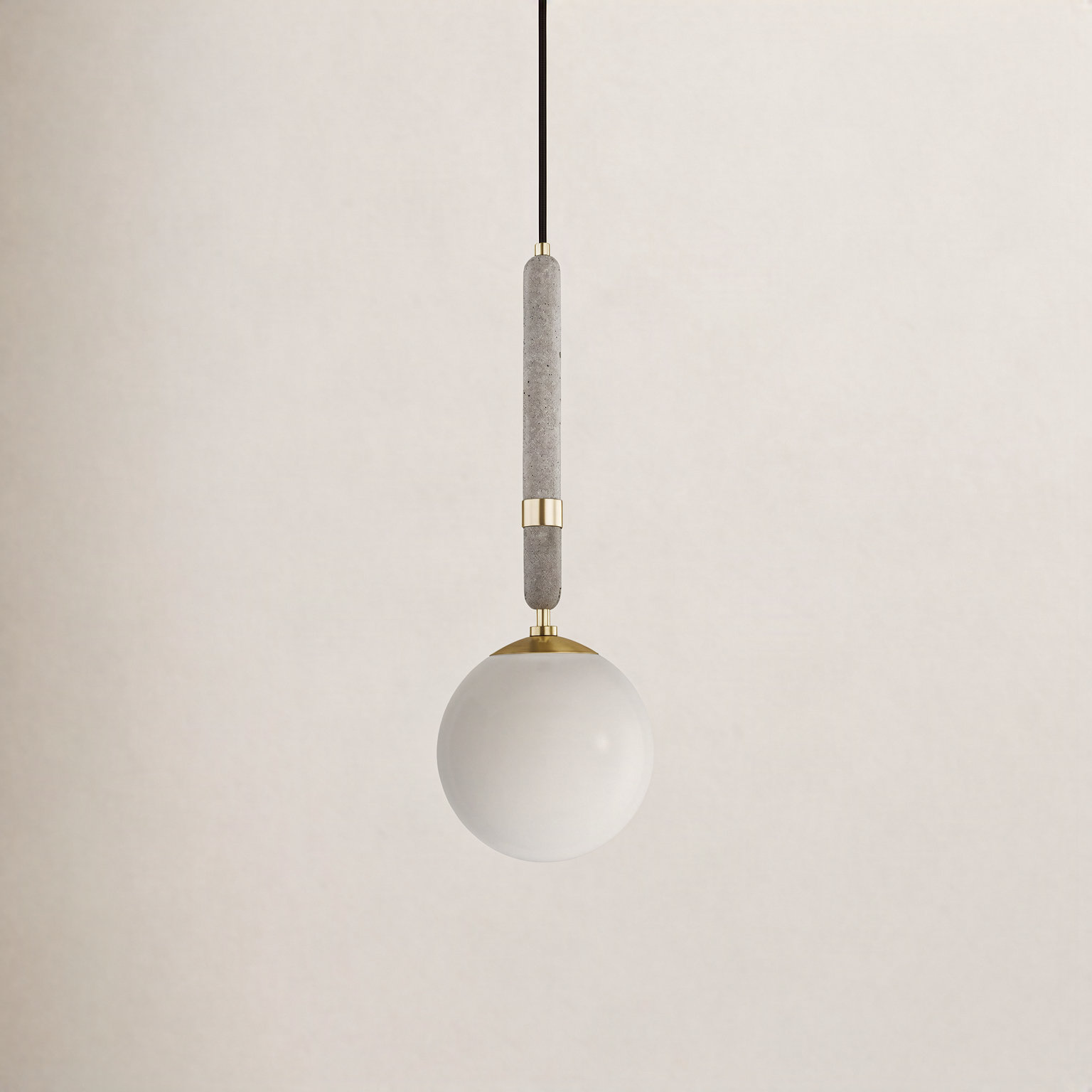 Harley Single Light Glass Pendant, Aged Brass, 26.75" H x 9.5" W x 9.5" D