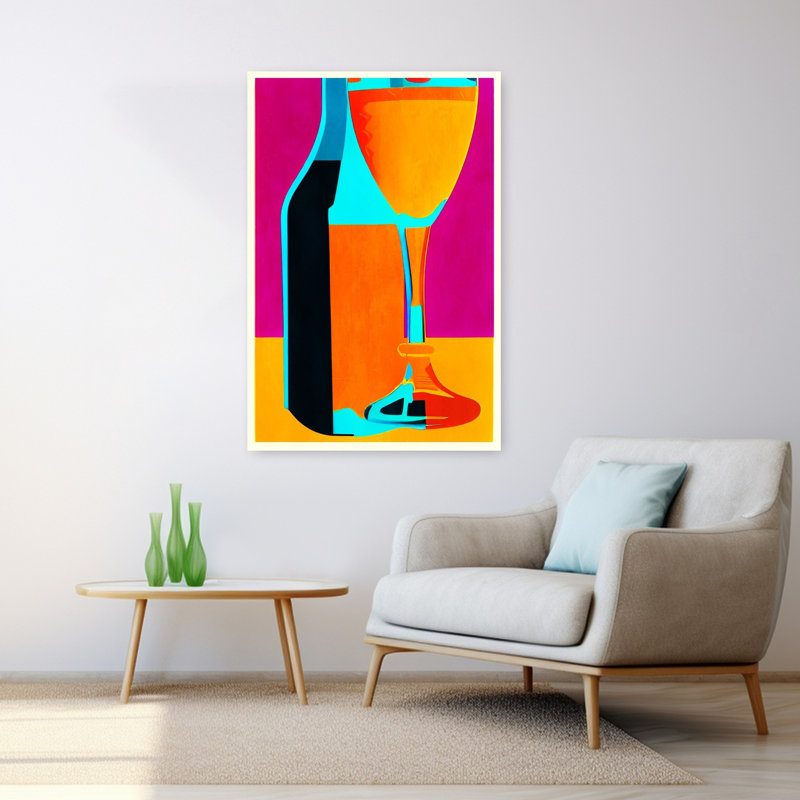 Art contemporain, art contemporain abstrait, H 48 po x l 32 po