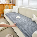 Encasa XO Housse De Coussin pour Canapé 40x40 cm Grey en Velours Gaufré de Housses de Coussin Douces et Chambres Élégants | Lot de 2 | Uniquement des Housses, Pas d'inserts
