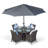 Karcher 4 Seater Dining Set with Cushions and Parasol-39926009