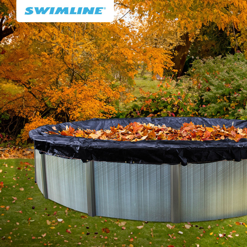 Housse pour piscine hors terre Swimline Round | PCO827, 34 pi, Bleu