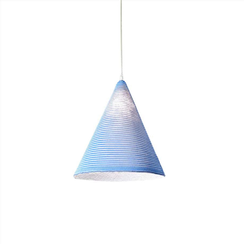 Jazz 1 - Light Chrome Cone Pendant, Blue