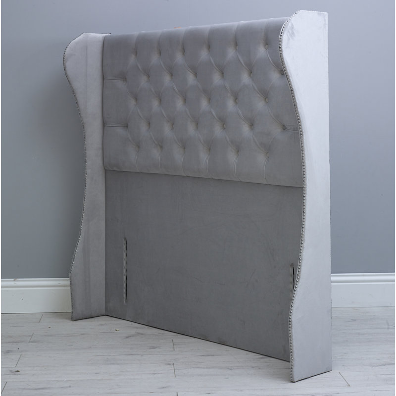 Noxon Upholstered Headboard, Silver, Super King (6')