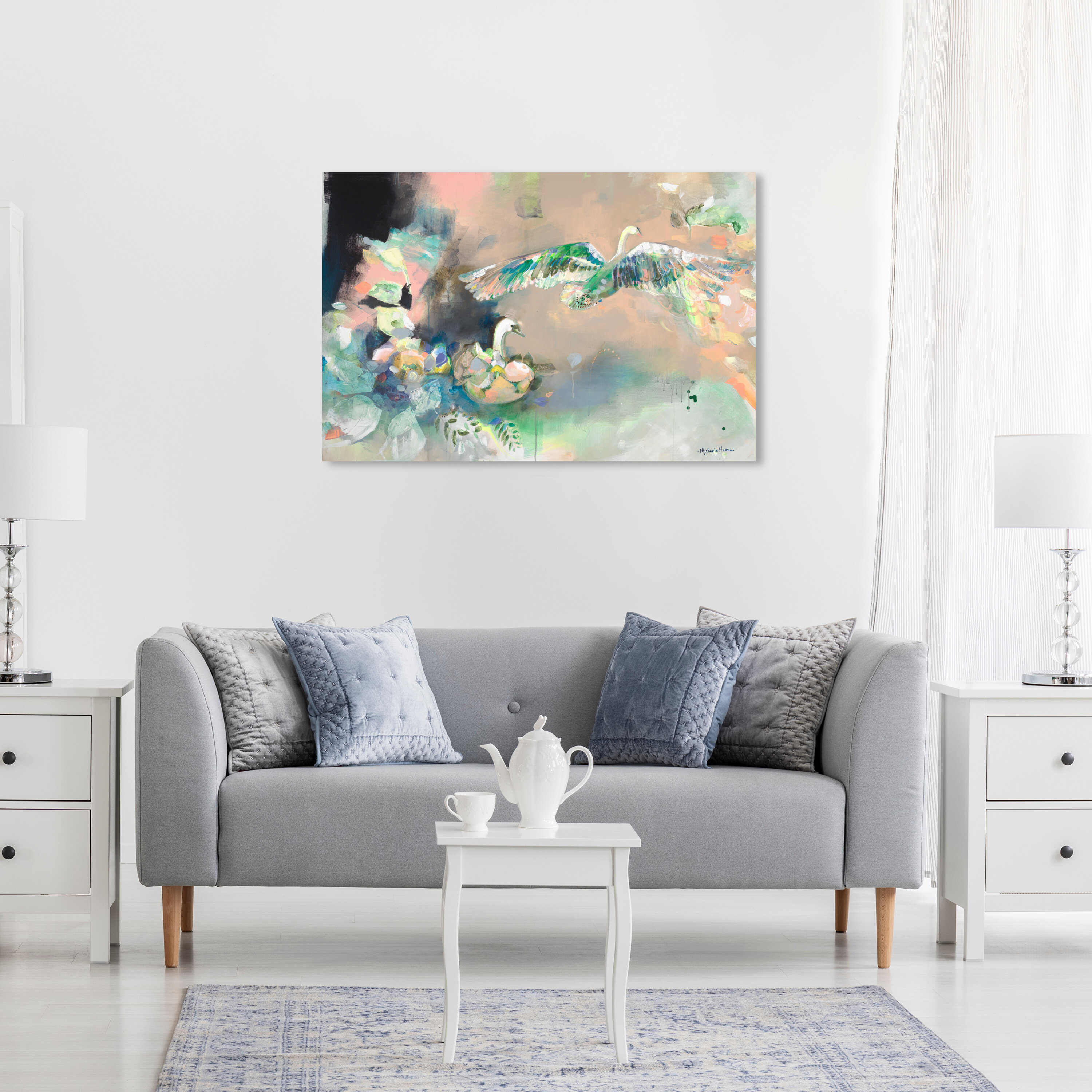 Michaela Nessim Centred Beings On Canvas by Michaela Nessim Graphic Art