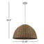 Luminaire suspendu tissé 1 lumière Pippa-409180026