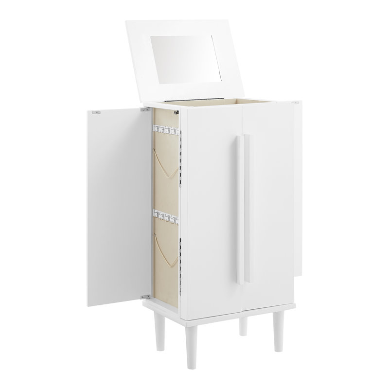 Naithan 18'' Wide Jewelry Armoire, White