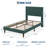 Platform Bed Frame with Headboard, Comfy Corduroy Upholstered Bed Frame with Wooden Slats Support, No Box Spring Needed-855076894-855076889