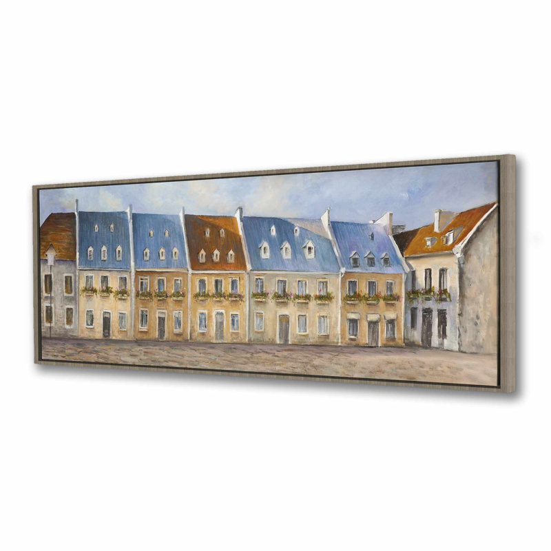 Vieux Québec - Toile encadrée contemporaine