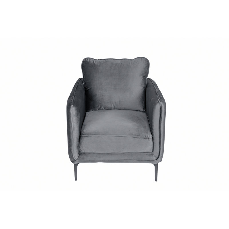 Accent Chair, Armchair With Metal Legs