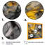 Deonka jaune moutarde et gris vif - décoration murale abstraite-87333095-87333098