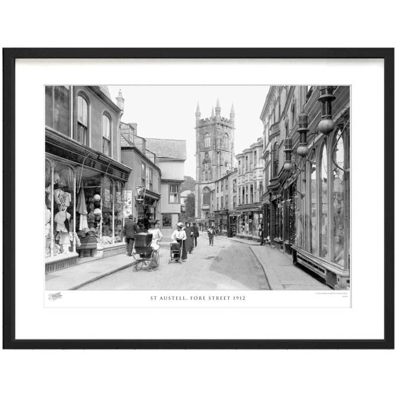 St Austell, Fore Street 1912 by Francis Frith - Single Picture Frame Print, 45cm H x 60cm W x 2.3cm D