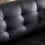 Canapé modulaire noir en similicuir-129020888