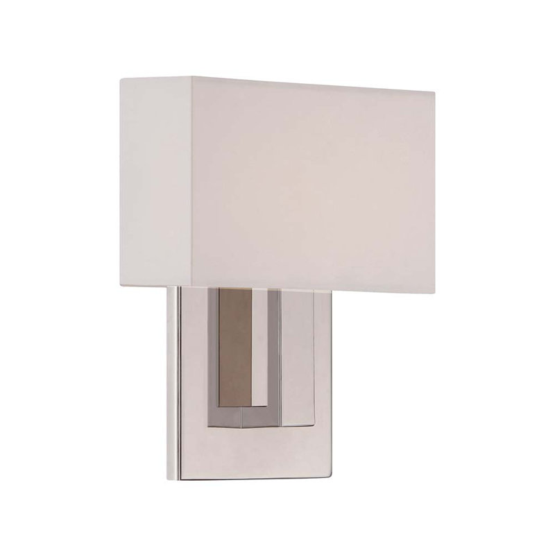 Manhattan 1 - Light Flush Mounted Sconce, Black, 9" H x 7.38" W x 2.75" D