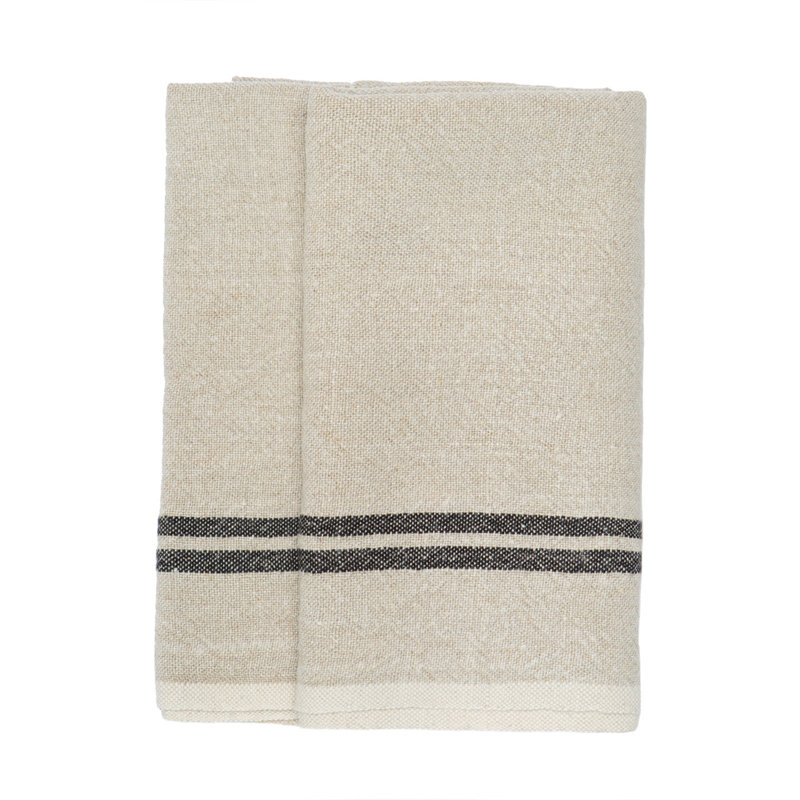 Torchon Brookline, Naturel/noir