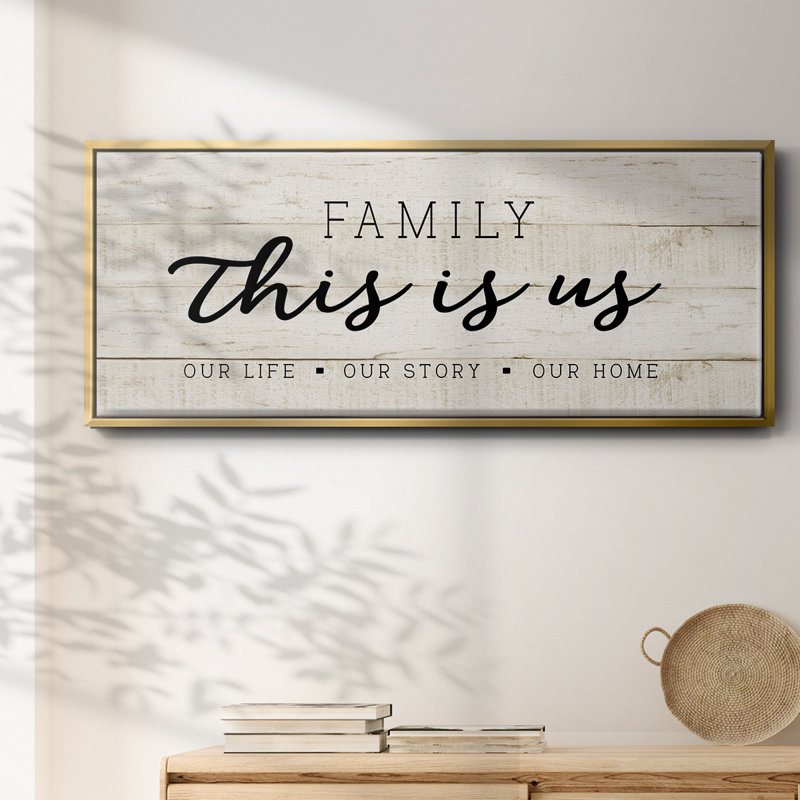 This is Us- Framed Canvas, 20" H x 50" W