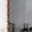 Miroir Mid-Century moderne avec cadre en bois massif, miroir mural