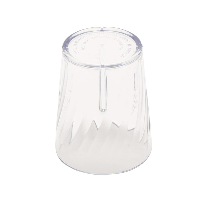 GET Gobelets en plastique incassables sans BPA Tahiti, 9 onces, transparent (ensemble de 12), 6 oz, Transparent